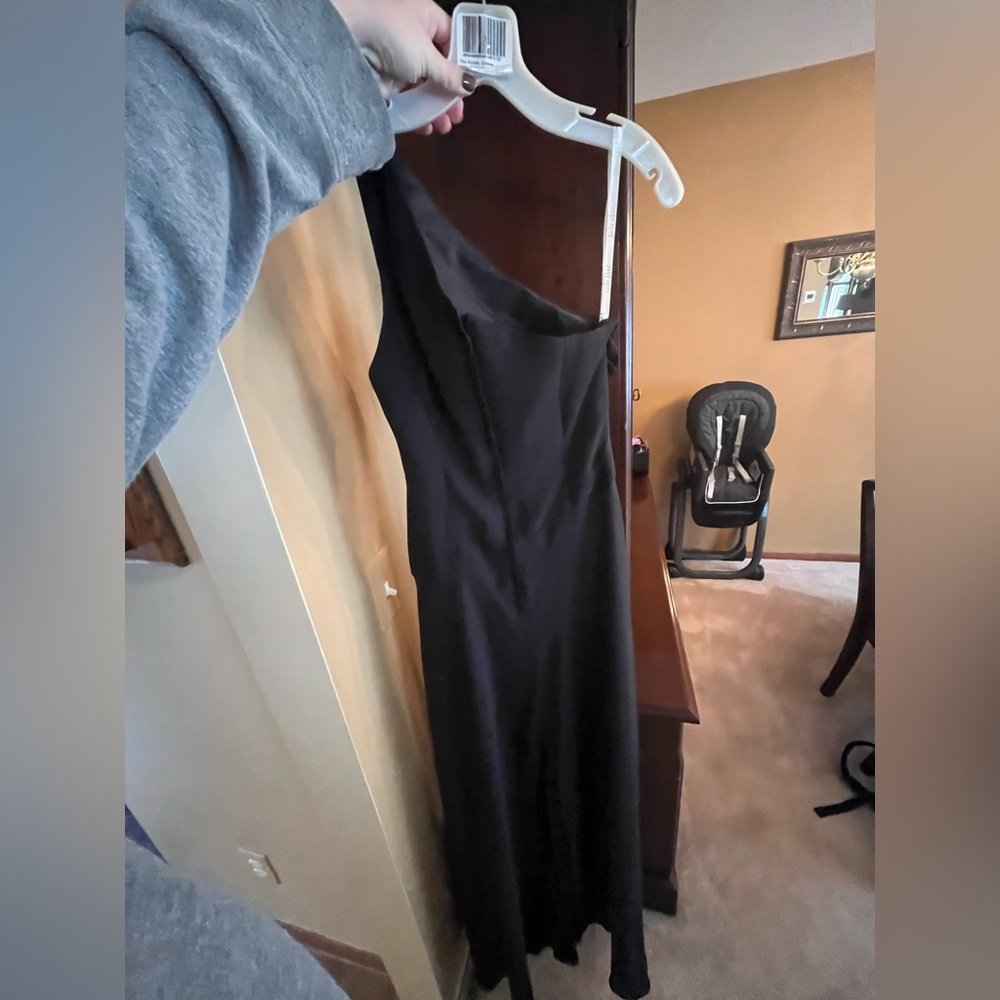 Off the shoulder long black dress from David’s Bridal. Never worn.